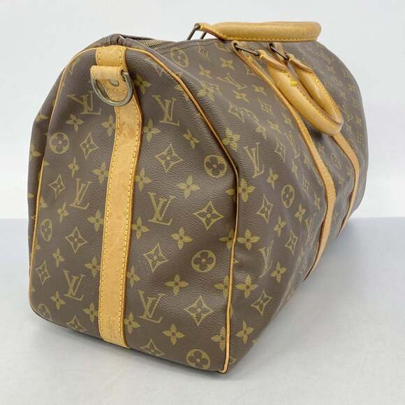 LOUIS VUITTON Authentic Brown Monogram Keepall 45 Boston Bag - Picture 2 of 14